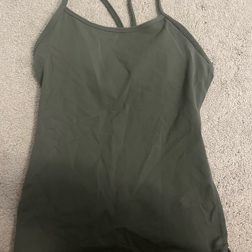Super cute green lulu tank top!!